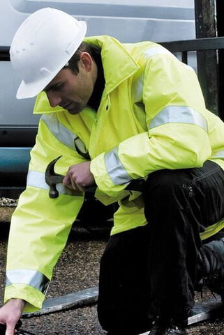 Result RS018 - High-Visibility Reflective Safety Jacket with Hood