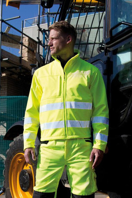 Result RS117 - Safe-Guard Hi-Vis Softshell Jack