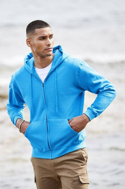 Fruit of the Loom SC374 - Fruit of the Loom Mens Trendy Zipped Hoodie