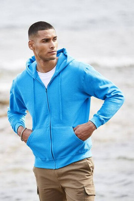 Fruit of the Loom SC374 - Fruit of the Loom Men's Trendy Zipped Hoodie