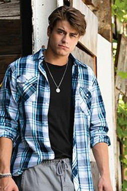 Burnside 8202 - LONG SLEEVE PLAID PATTERN WOVEN