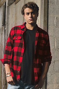 Burnside 8210 - MENS WOVEN PLAID FLANNEL