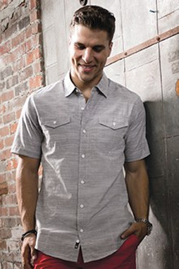 Burnside 9247 - MENS WOVEN TEXTURE SHIRT