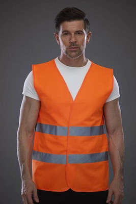 Label Serie YK102 - High Visibility Safety Vest with Reflective Straps