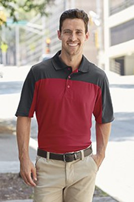 Ash CityCore 365 CE101 - Men's Balance Colorblock Performance Piqué Polo