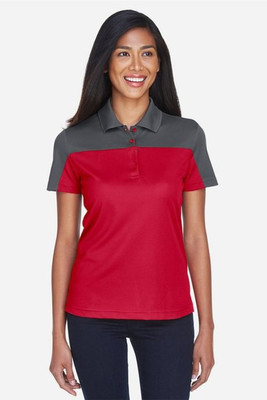 Core 365 CE101W - Polo piqué Performance Balance Color Block pour femme