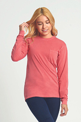 Next Level 7451 - Adult Inspired Dye Long Sleeve Crew with Pocket