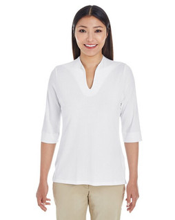 Devon & Jones DP188W - Haut Élégant à Encolure Ouverte pour Femmes
