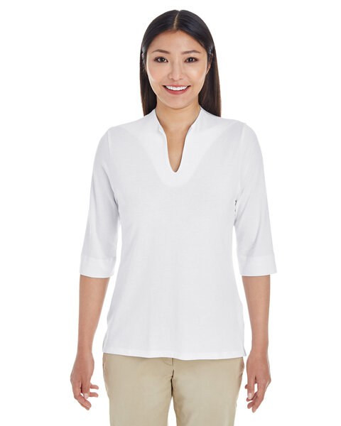 Devon & Jones DP188W - Ladies Perfect Fit Tailored Open Neckline Top
