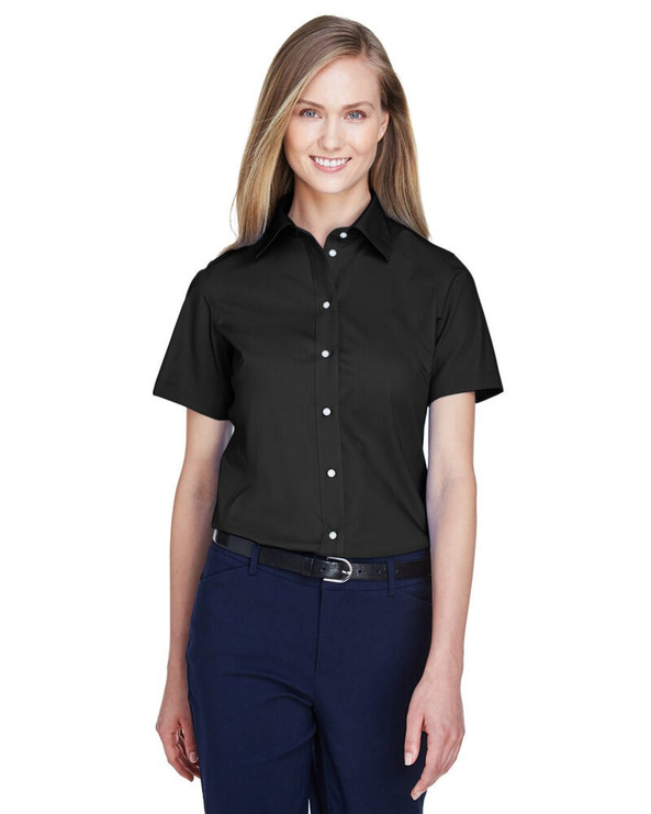Devon & Jones D620SW - Women's Premium Broadcloth Short Sleeve Shirt
