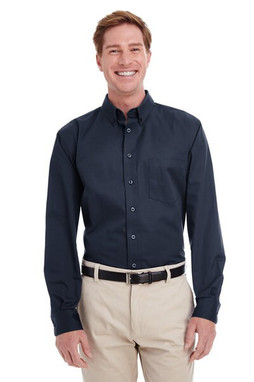 Harriton M581T - Camisa de Algodón con Teflón para Hombre Alta Calidad