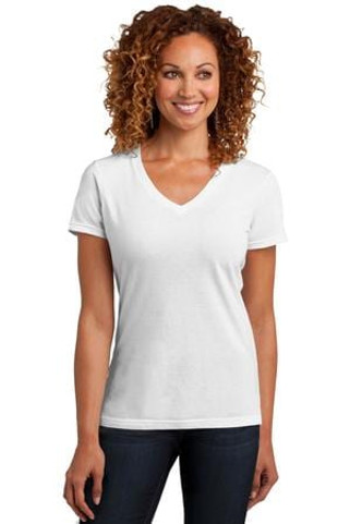 District Made DM1190L - Ladies Perfect Blend V-Neck Tee