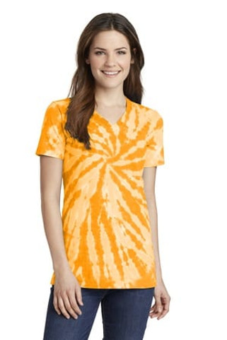 Port & Company LPC147V - Ladies Tie-Dye V-Neck Tee