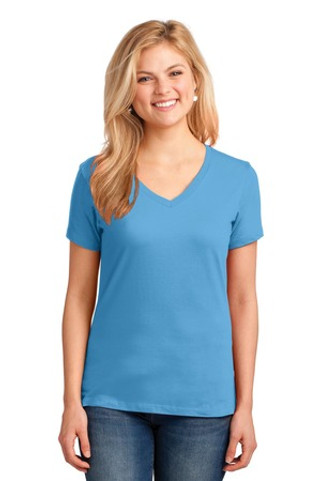 Port & Company LPC54V - Ladies Core Cotton V-Neck Tee