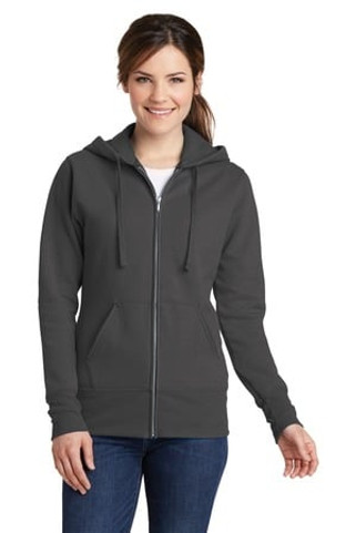 Port & Company LPC78ZH - Port & Company® Ladies Core Fleece Full-Zip Hooded Sweatshirt
