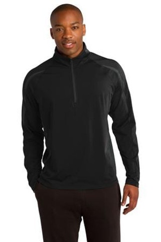 Sport-Tek ST851 - Sport-Wick Stretch 1/2-Zip Colorblock Pullover