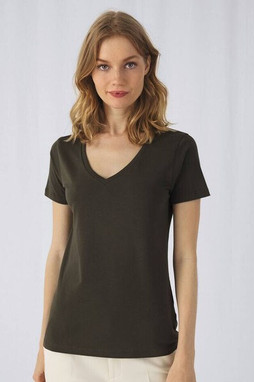 B&C BC045 - Organic Cotton V-Neck Womens Tee - Soft & Affordable