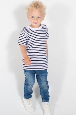 Larkwood LW027 - Kids Striped Crew Neck Tee Shirt