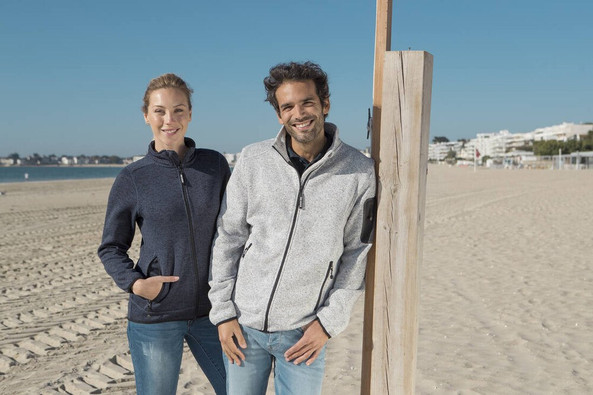 Pen Duick PK410 - Men's Premium Knitted Fleece Jacket with Zip Pockets