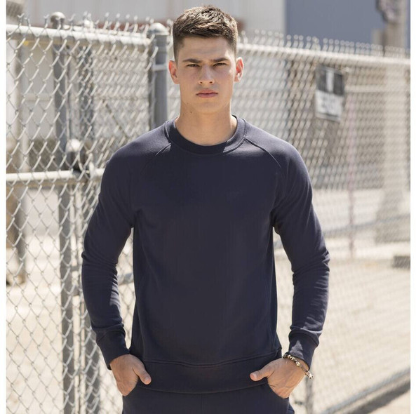 SF Men SF525 - Men's close-fitting sweatshirt with raglan sleeves