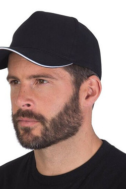 Black&Match BM910 - Berretto 5 pannelli 100% cotone