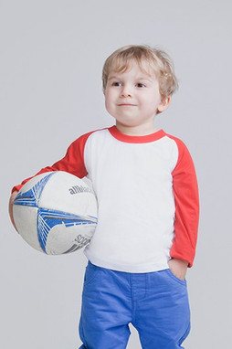 Larkwood LW025 - Premium Long Sleeve Cotton Baseball Tee