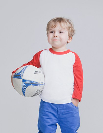 Larkwood LW025 - Premium Long Sleeve Cotton Baseball Tee
