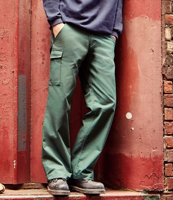 Russell 001M - Multi-Pocket Durable Work Trousers with Extendable Waist