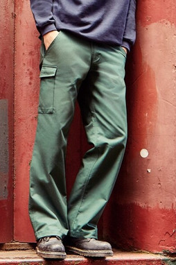 Russell 001M - Multi-Pocket Durable Work Trousers with Extendable Waist