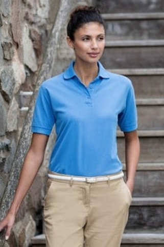 Henbury H401 - Ladies Poly/Cotton Piqué Polo Shirt