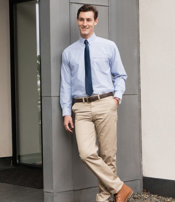 Henbury H510 - Long Sleeve Classic Oxford Shirt