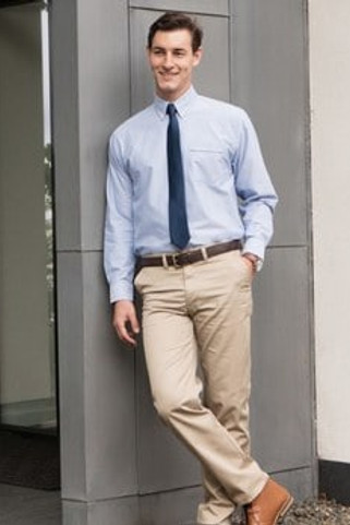 Henbury H510 - Long Sleeve Classic Oxford Shirt