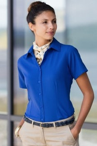 Henbury H596 - Ladies Short Sleeve Anti-bac Wicking Shirt