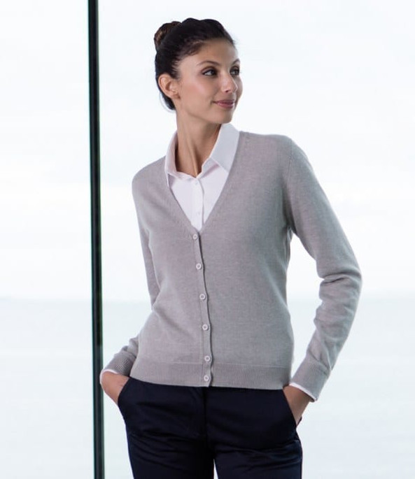 Henbury H726 - Ladies Lightweight V Neck Cardigan