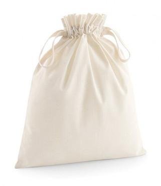 Westford mill W118 - Eco-Friendly Organic Cotton Drawstring Storage Bags