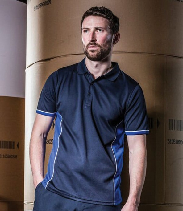 Finden & Hales LV355 - Topcool® Contrast Polo Shirt