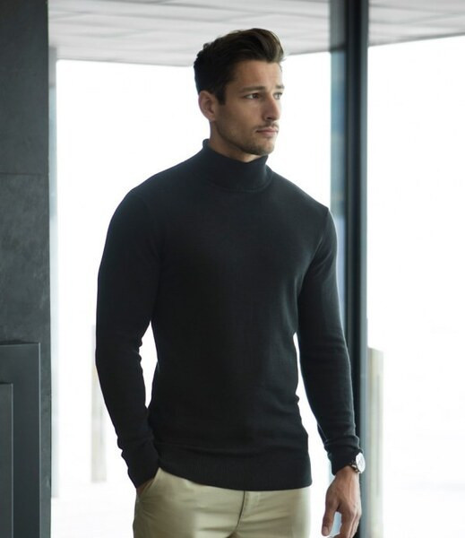 Henbury H727 - Elegant Fine Knit Roll Neck Sweater