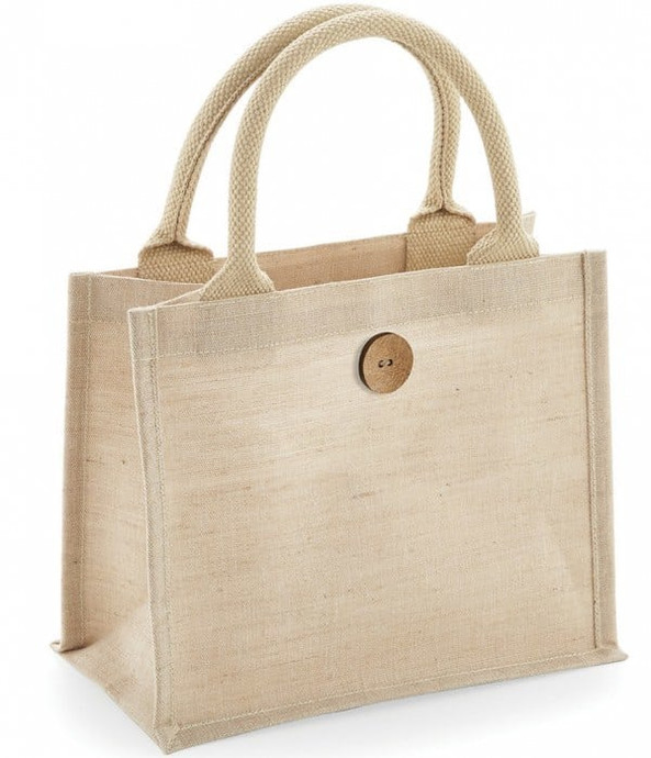 Westford mill W441 - Eco-Friendly Juco Mini Gift Bag with Cotton Handles