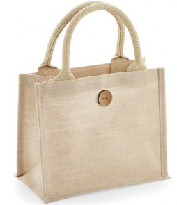 Westford mill W441 - Eco-Friendly Juco Mini Gift Bag with Cotton Handles