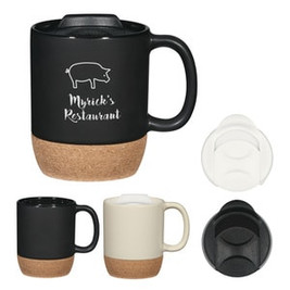 Wordans Promo 7146 - 14 Oz. Cork Base Ceramic Mug
