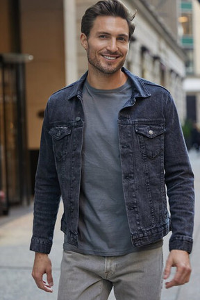 Threadfast 370J - Chaqueta Denim Unisex de Estilo Clásico Moderno