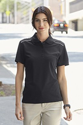 Core 365 78181R - Polo Performance Femme avec Piping Réfléchissant