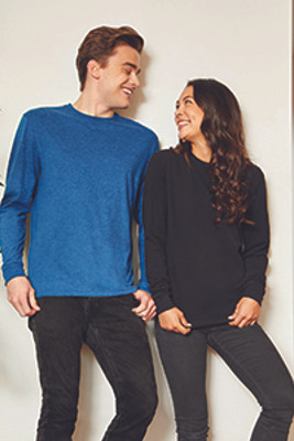 Next Level 6411 - Unisex Sueded Long-Sleeve Crew