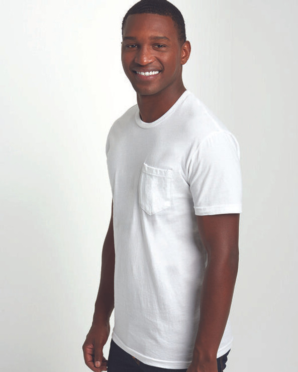 Next Level 3605 - Camiseta Unisex con Bolsillo de Algodón Premium