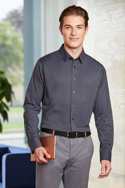 Devon & Jones DG535 - Mens CrownLux Performance Tonal Mini Check Shirt