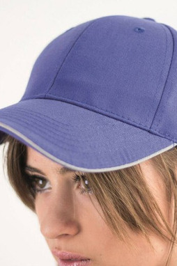 Atlantis AT086 - Reflective Piped Structured Cap with Buckle Closure