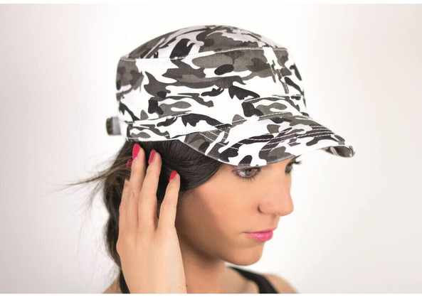 Atlantis AT098 - Chic Military Style Cotton Cap with Adjustable Fit