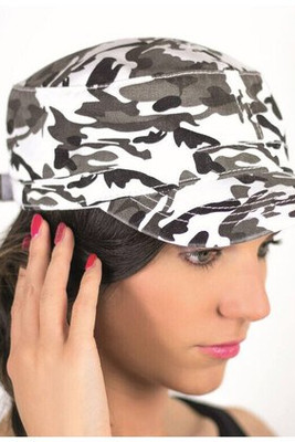 Atlantis AT098 - Chic Military Style Cotton Cap with Adjustable Fit