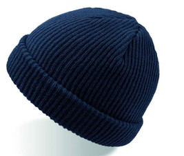 Atlantis AT115 - Chic Winter Ribbed Knit Beanie with Turn-Up
