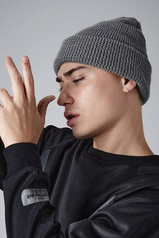 Beechfield BF407 - High Visibility Reflective Knit Beanie Hat